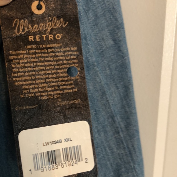 Never worn wrangler tank, size extra, extra large - Picture 4 of 5